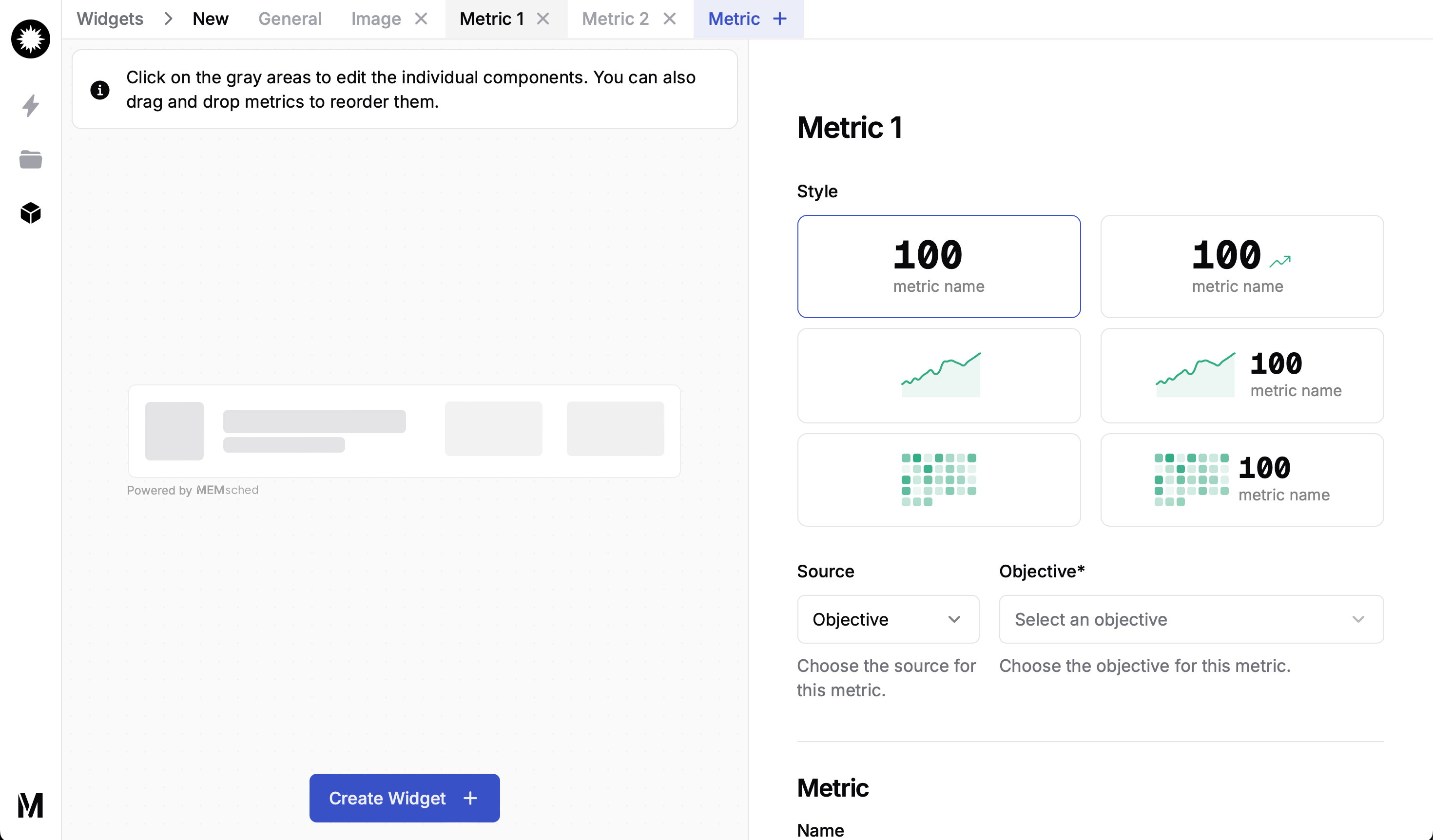 Create customizable learning progress widgets