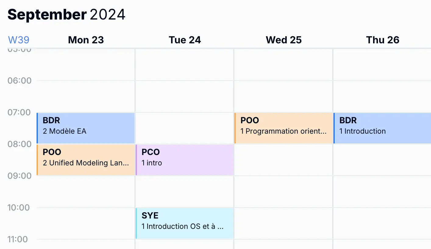 calendar scheduling